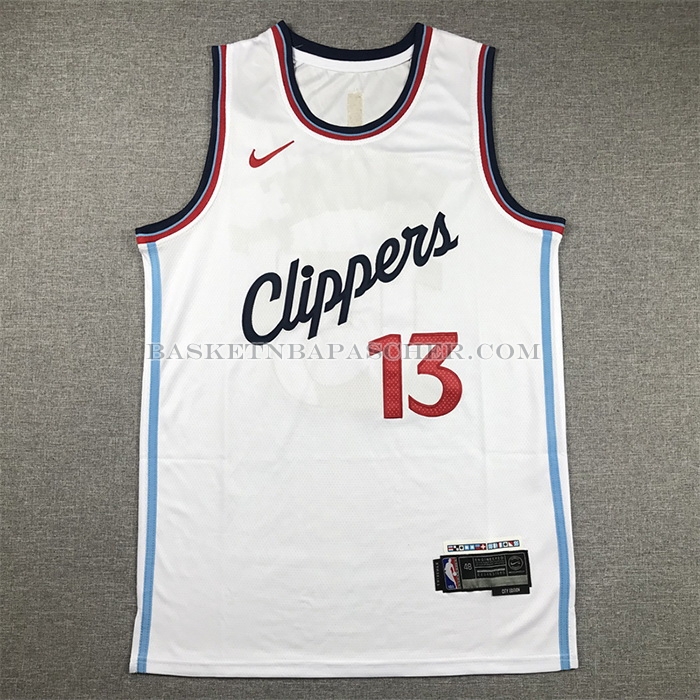 Maillot Los Angeles Clippers Paul George Association 2024-25 Blanc
